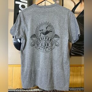 Men’s Canyon club Route 66 custom reverse tie dye tshirt